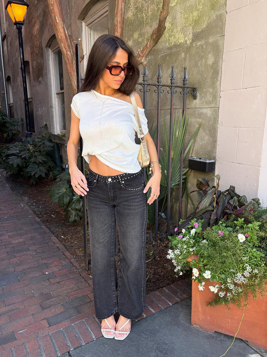 Lola | Jeans Rhinestones